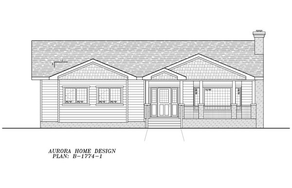 Great Family Bungalow for an acreage. | Edmonton Aurora Home Design Plan