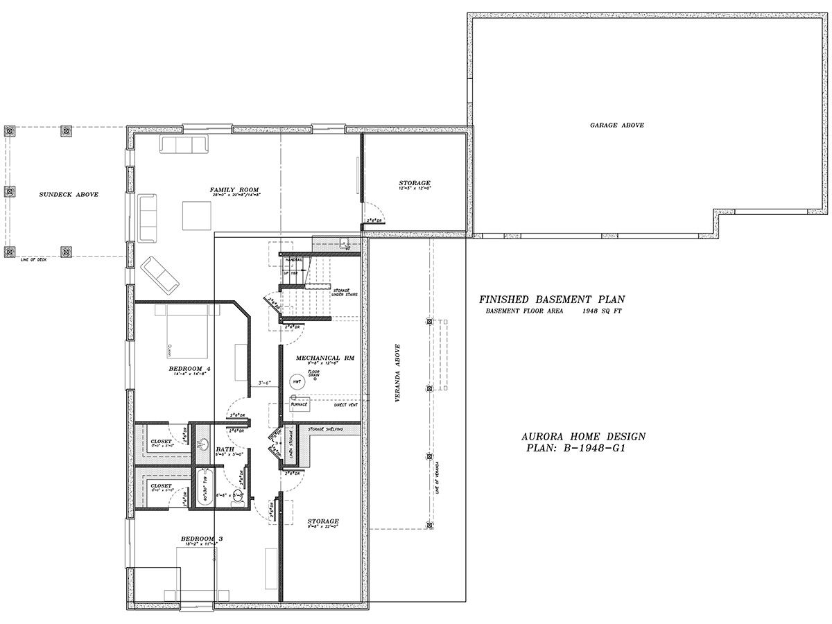 Bungalow Open floor Plan | Aurora Home Designs Edmonton