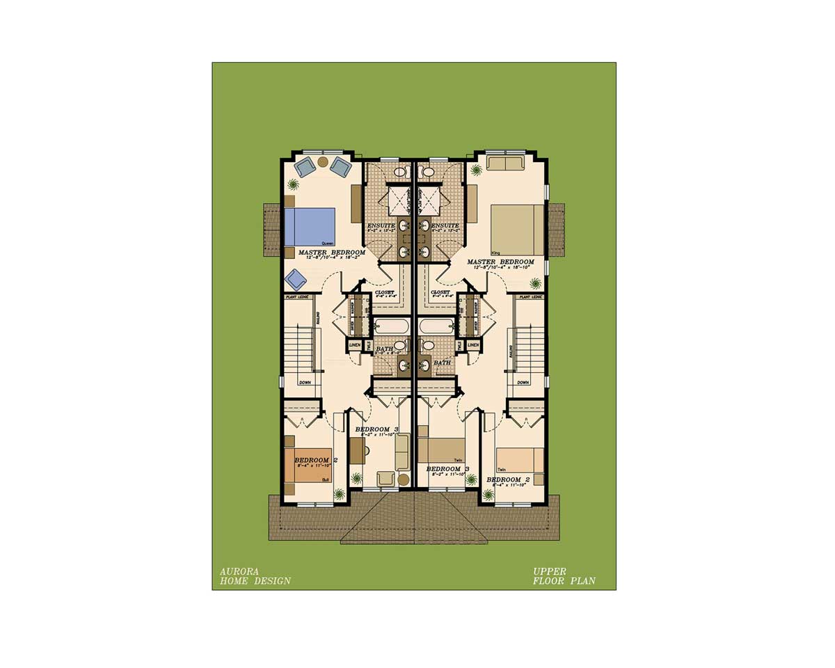 This duplex is available from 36' to 40' pockets from 1416 to 1677 sq ft | Edmonton Aurora Home Desi