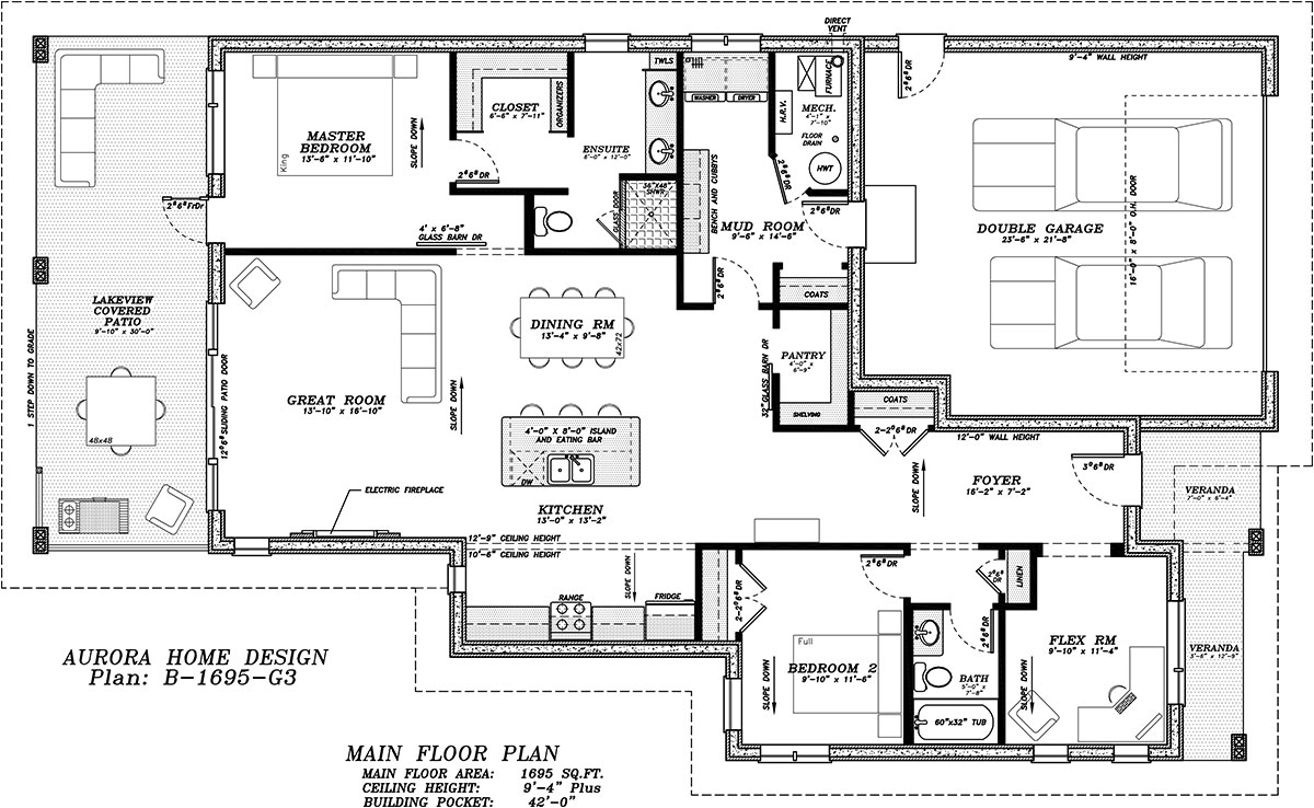 Mid-century Modern Bungalow with a flair | Aurora Home Design