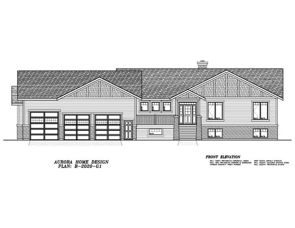 Spacious 4 Bedroom Acreage Bungalow. | Edmonton Aurora Home Design Plan