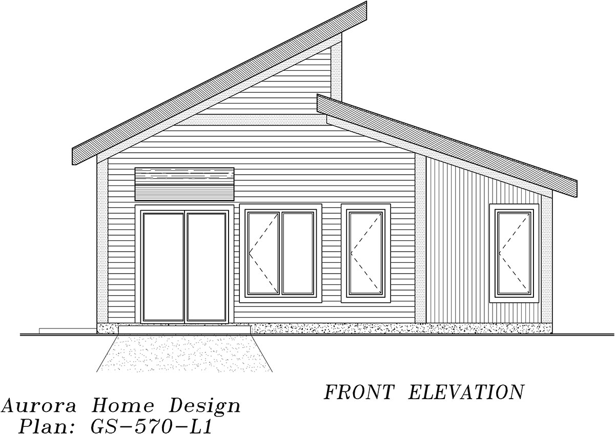 570 sq ft Stand Alone Garden Suite - Vaulted Ceilings | Aurora Home Designs