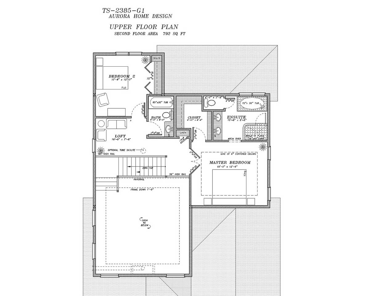 This rutherford 2 storey has a lot of flair for the size. | Edmonton Aurora Home Design Plan